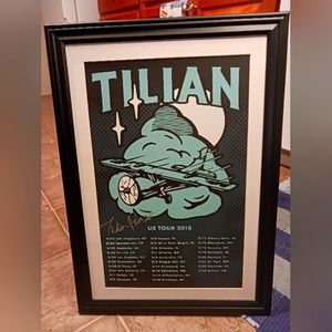 Autographed VIP Tilian Pearson tour poster